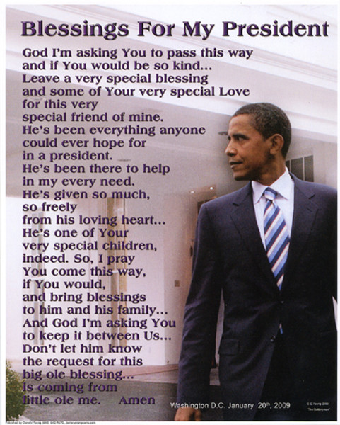 Blessings for My President Poster