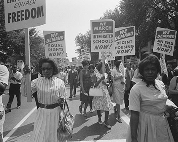 Women at Civil Rights March, Washington DC, 1963 Poster