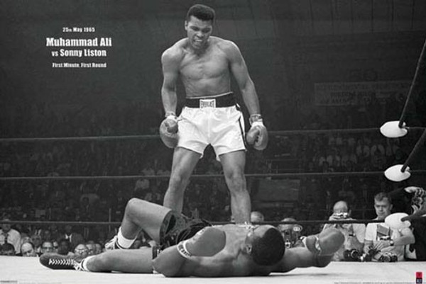 Muhammad Ali vs Sonny Liston (horizontal) Poster