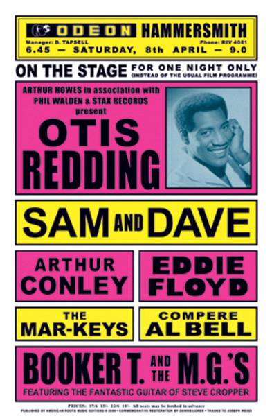 Otis Redding, London, England, 1967 Poster