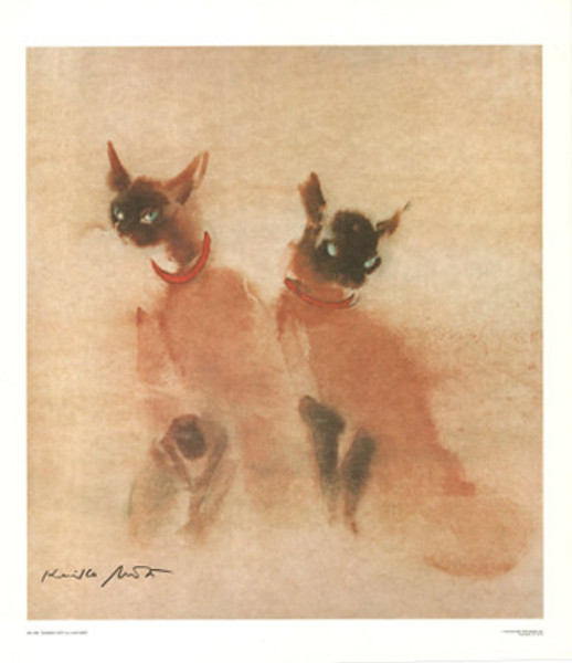 Siamese Cats Poster