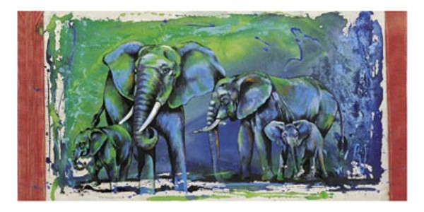 Wild Elephants Poster