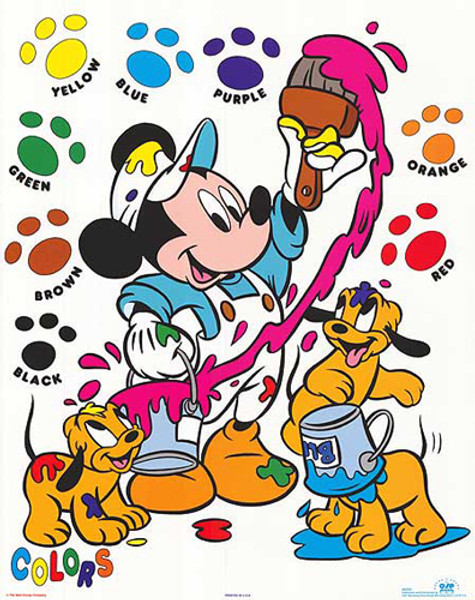 Mickey Mouse: Painting Colors Poster