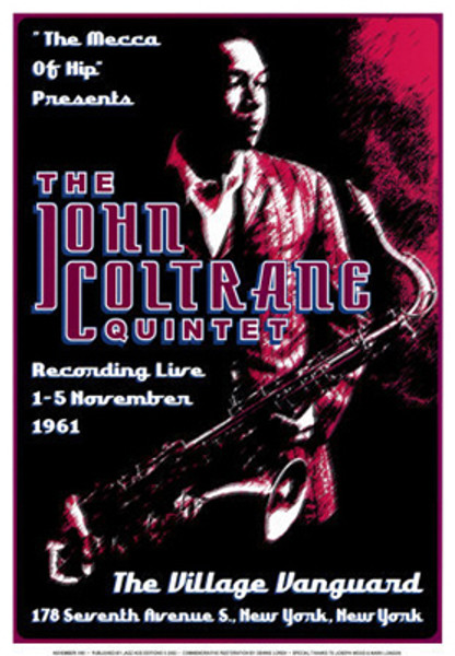 John Coltrane Quintet: Village Vanguard, 1961 Poster