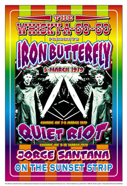 Iron Butterfly & Quiet Riot, 1979: Whisky-A-Go-Go, Los Angeles Poster