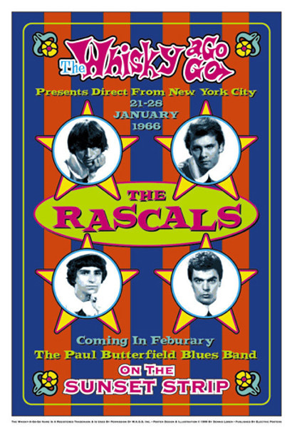 The Rascals, 1966: Whisky-A-Go-Go, Los Angeles Poster