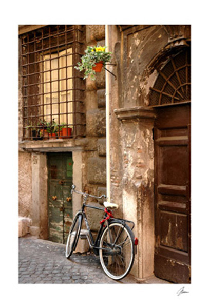 Bicycle at the Door Poster