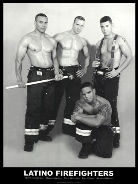 Latino Firefighters Poster