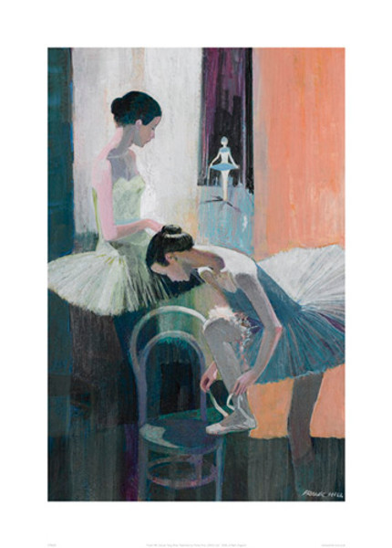 Dancer Tying Shoe Poster