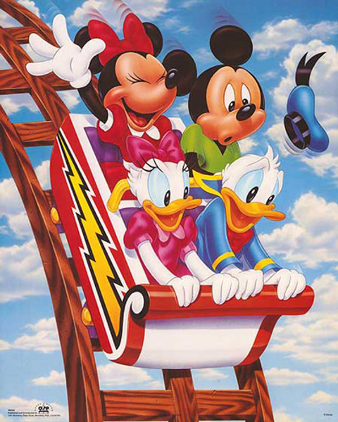 Mickey & Friends: Rollercoaster Poster