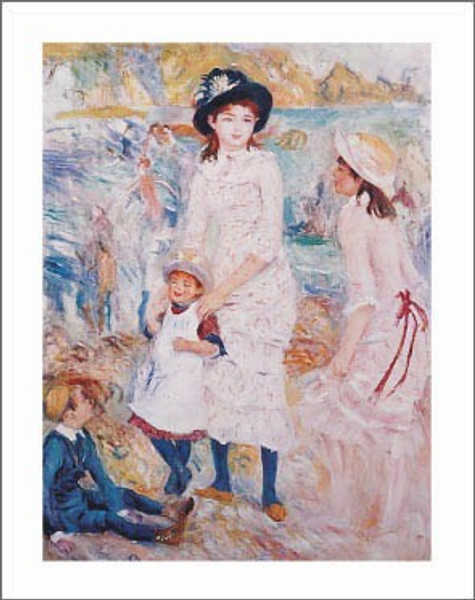 Children on the Seashore Poster