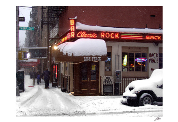 Classic Rock Bar, Winter Poster