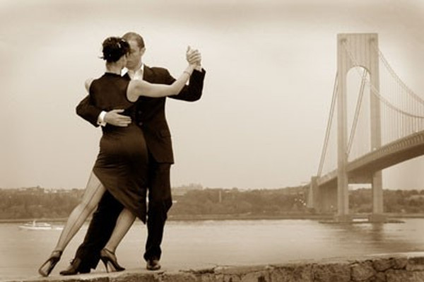 Tango by Verrazano Bridge Poster