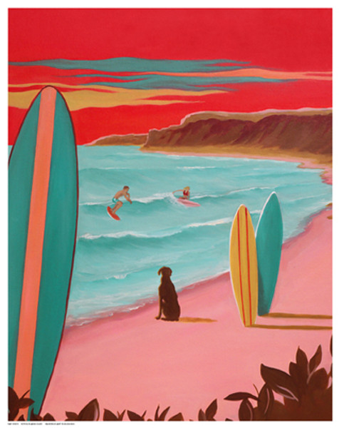 Ditch Plains Surf Poster