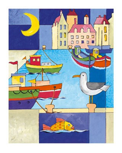 Harbour Scene III Poster