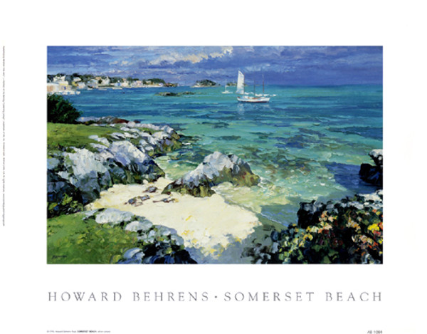 Somerset Beach (small) Poster