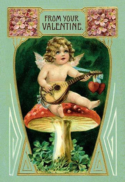 Angel With Mandolin and Mushrooms