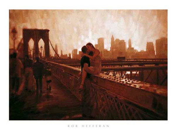 Les Amoureux de Brooklyn Bridge Poster