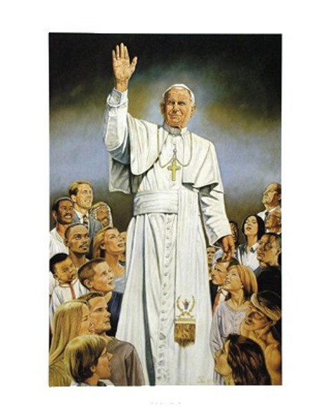 A Blessing to All People - Pope John Paul II Poster