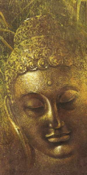 Buddah in Green II Poster