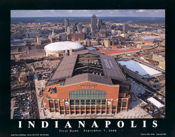 Indianapolis Colts, Lucas Oil Stadium, Indiana Poster