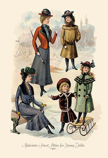 Midwinter Street Attire for Young Folks