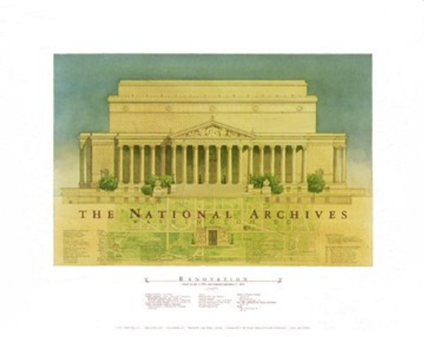 The National Archives, Washington DC Poster