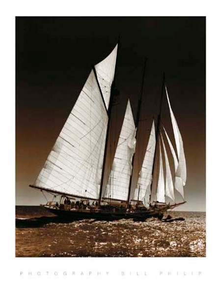 Sailing at Cowes II Poster