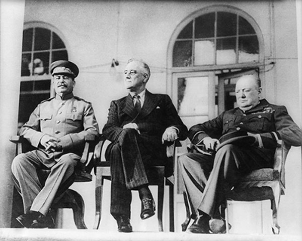 President Franklin D. Roosevelt, Winston Churchill, and Joseph Stalin: Teheran Conference, 1943 Poster