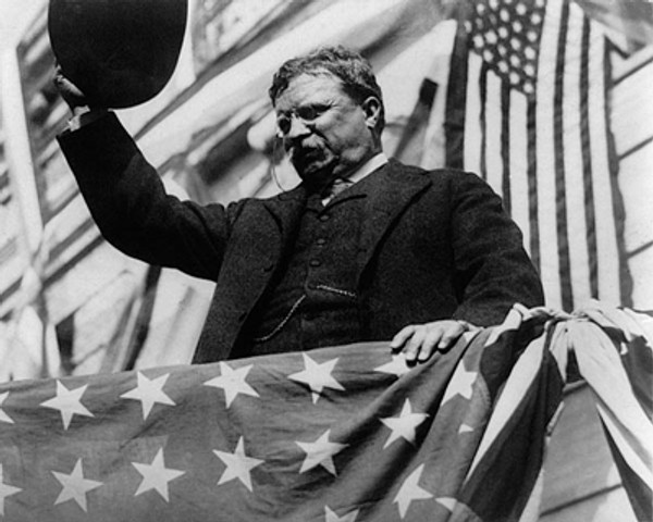 President Theodore Roosevelt Campaigning in NJ, 1912 Poster