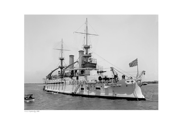 USS Kentucky, 1900 Poster