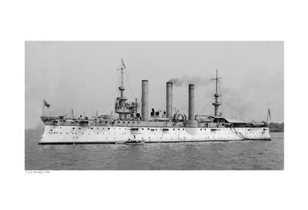 USS Brooklyn, 1896 Poster