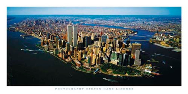 Aerial View of Manhattan1 Poster