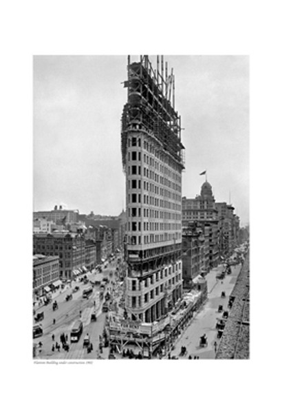 Flatiron Building Under Construction, 1902 Poster