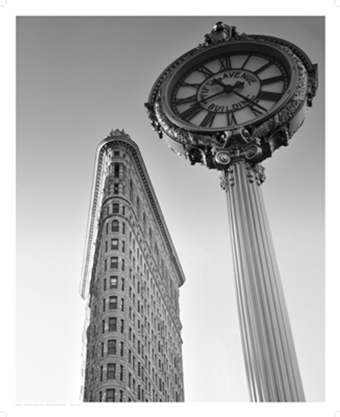 Flatiron Clock Poster