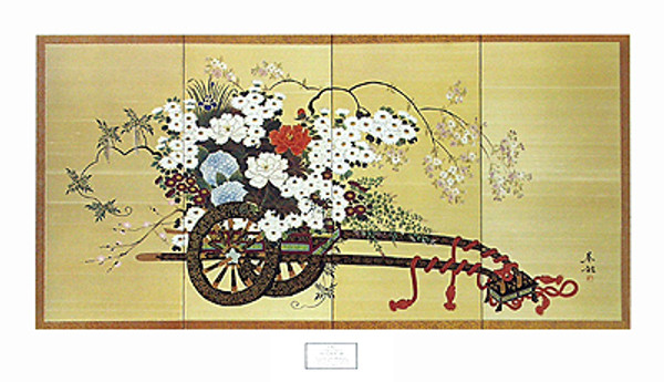 The Flower Cart Poster