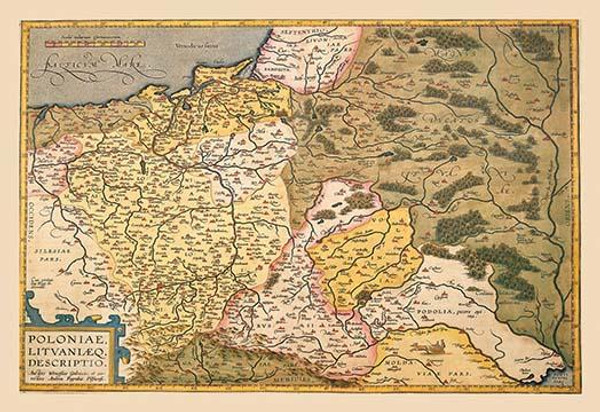 Map of Poland and Eastern Europe