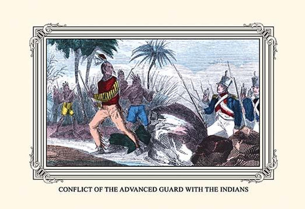Conflict of the Advanced Guard with the Indians