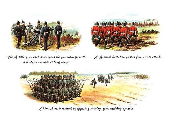 The Artillery, a Scottish Battalion, and Skirmishes