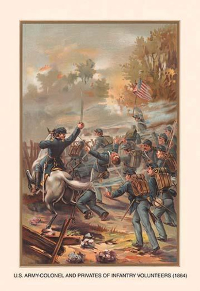 Colonels and Privates of Infantry Volunteers, 1864