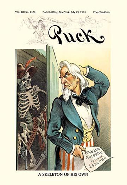 Puck Magazine: A Skeleton of His Own