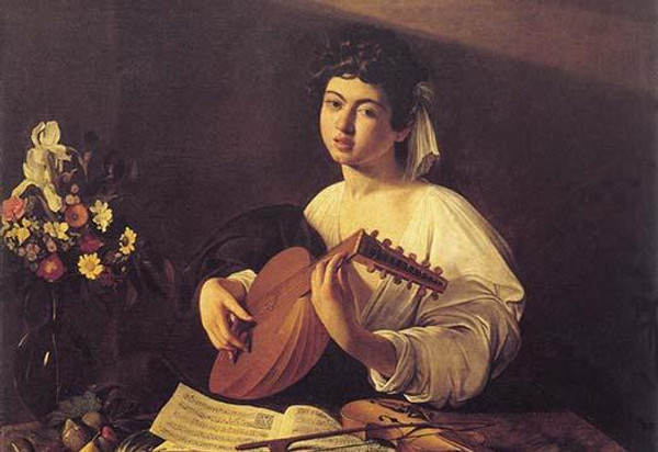 Musician Playing Lute