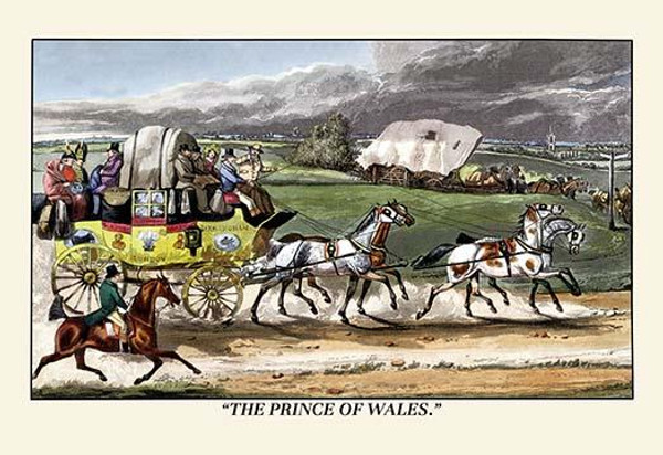 The Prince of Wales Rides on a Horse-Drawn Carriage
