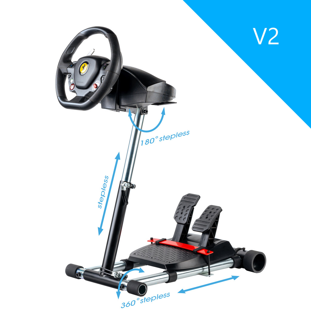 X REFURBISHED  F458 Racing Steering Wheel Stand Black for(XBOX 360), F458 Spider (Xbox One),T80, T100, RGT, Ferrari GT , Logitech Driving Force GT