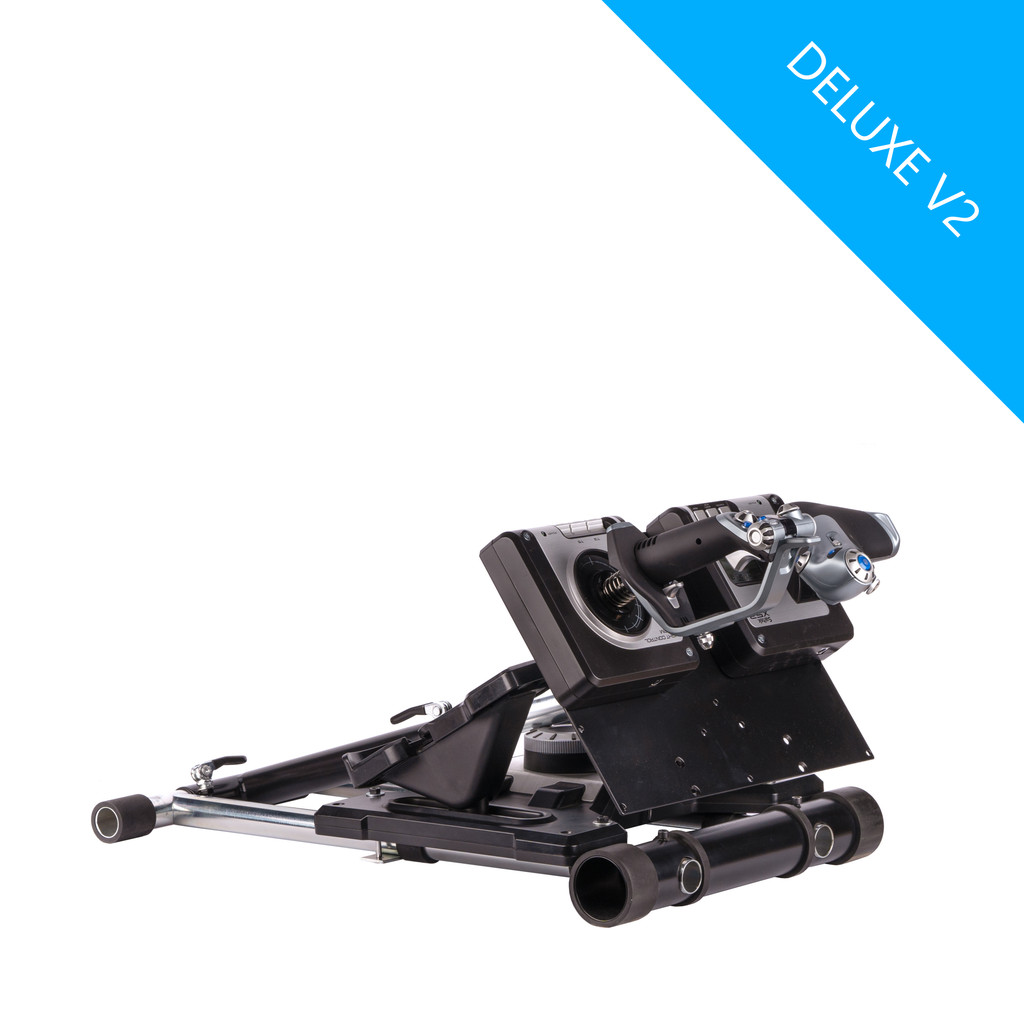 Wheel Stand Pro Warthog:  Flight Stand Compatible With HOTAS WARTHOG & Saitek, X -55/56, X52/X52Pro, Pro Flight Rudders and MGF Crosswind - Deluxe V2. Wheelstand Only. Flight Stick/Rudders Not included