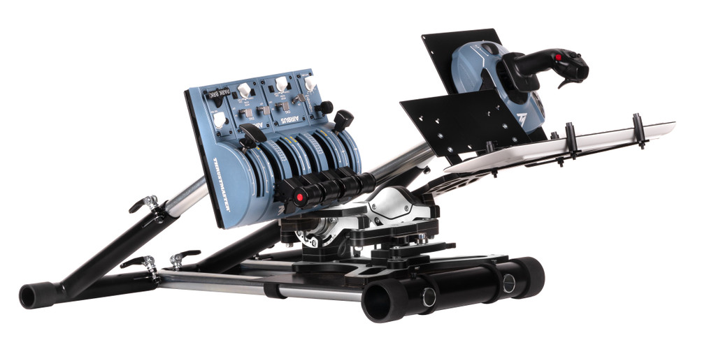 Wheel Stand Pro AirBus Stand Compatible With Thrustmaster TCA Airbus Quadrant. Pedals/mouse/ keyboard/throttles not included.