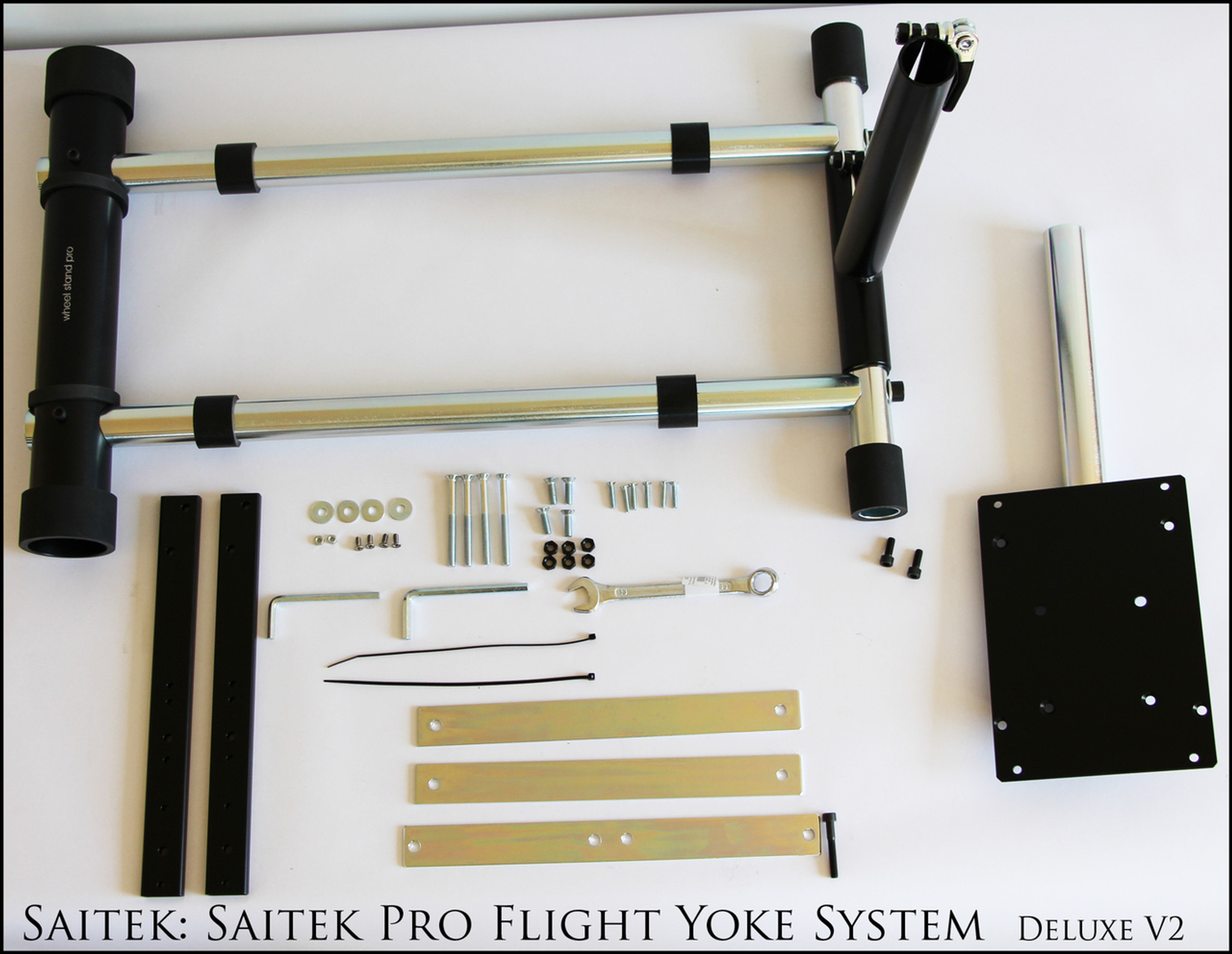 X RETURNED Saitek: Flight Stand for Saitek Pro Flight Yoke System - Deluxe  V2. Wheel and Pedals not included.