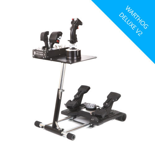 Wheel Stand Pro Warthog:  Flight Stand Compatible With HOTAS WARTHOG & Saitek, X -55/56, X52/X52Pro, Pro Flight Rudders and MGF Crosswind - Deluxe V2. Wheelstand Only. Flight Stick/Rudders Not included