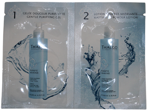 Gentle Purifying  Gel & Mattifying Powder Lotion - Sample - 10Pack - 1x 3ml 1x 2ml Sachet
