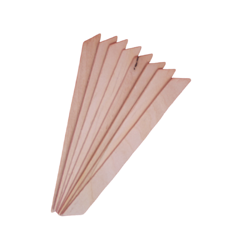 Small Angle wooden spatulas - 100pk